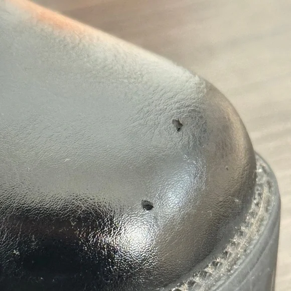 Black Leather Ankle Boots - Picture 4 of 4